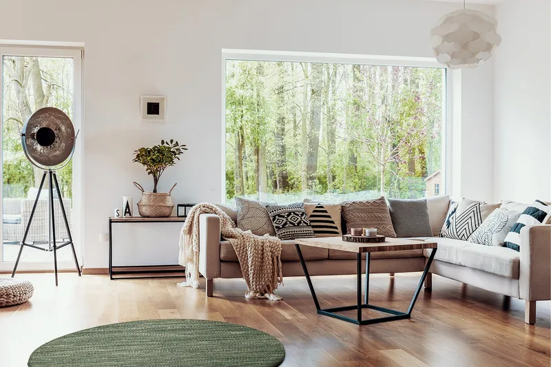 Skagen Ullmatta 300 cm Rund - Grönmelange - Textil & mattor - Mattor - Modern matta - Ullmatta