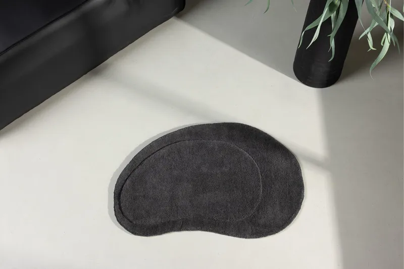 Sten Ullmatta 50x75 - Mörkgrå - Textil & mattor - Mattor - Modern matta - Ullmatta