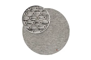 Torekov Ullmatta Rund 200 cm - Grå - Textil & mattor - Mattor - Modern matta - Ullmatta