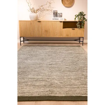 Ullmatta Torsby - 160x230 cm, Olivgrön - Textil & mattor - Mattor - Modern matta - Ullmatta