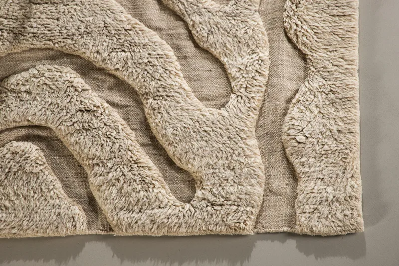 Trondheim x Josefin Lustig Ullmatta 402x400 cm Beige - Vind - Textil & mattor - Mattor - Modern matta - Ullmatta