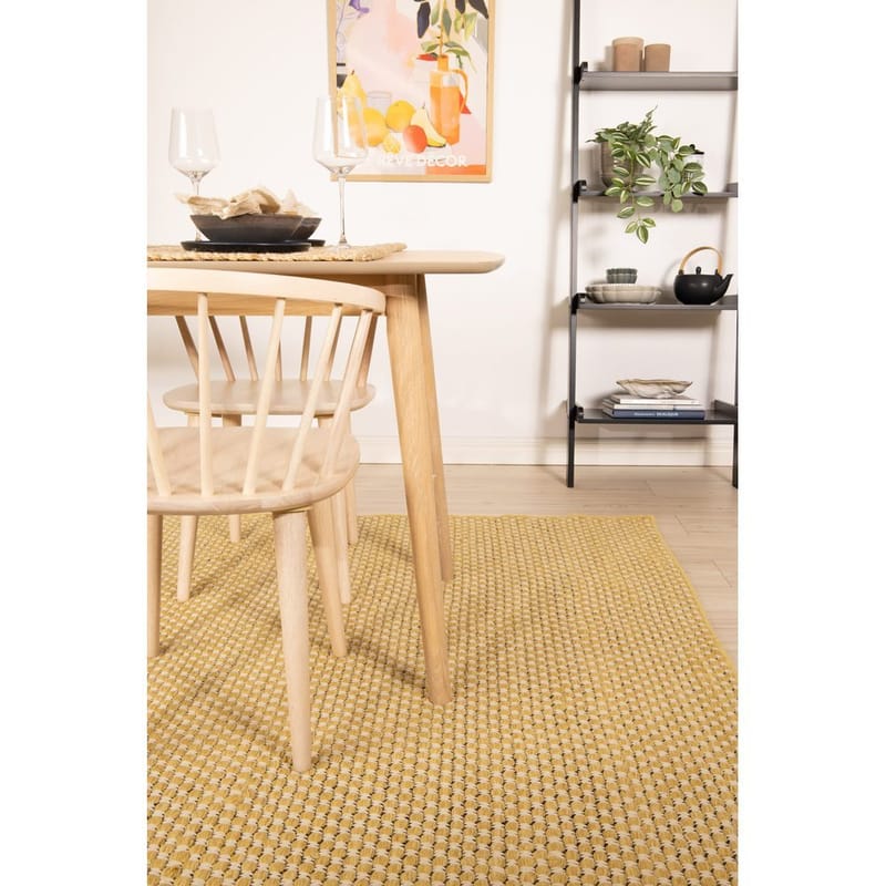 Ullmatta Vasa - 140x200 cm, Gul - Textil & mattor - Mattor - Modern matta - Ullmatta