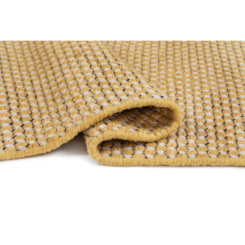 Ullmatta Vasa - 140x200 cm, Gul - Textil & mattor - Mattor - Modern matta - Ullmatta