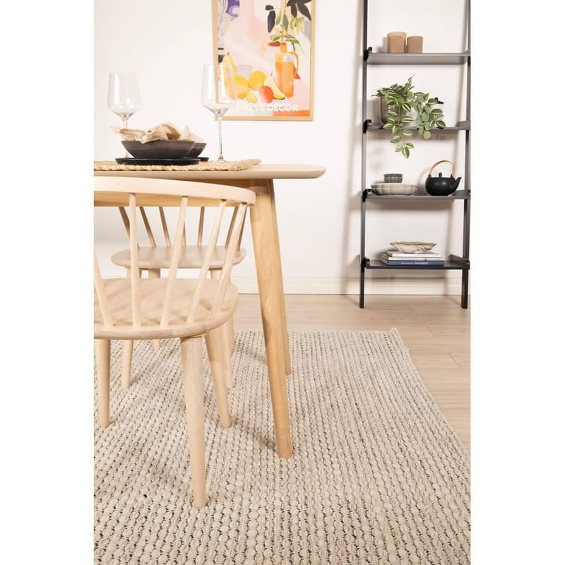 Ullmatta Vasa - 140x200 cm, kräm - Textil & mattor - Mattor - Modern matta - Ullmatta