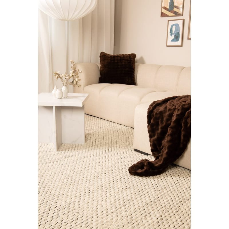 Ullmatta Vasa - 140x200 cm, kräm - Textil & mattor - Mattor - Modern matta - Ullmatta
