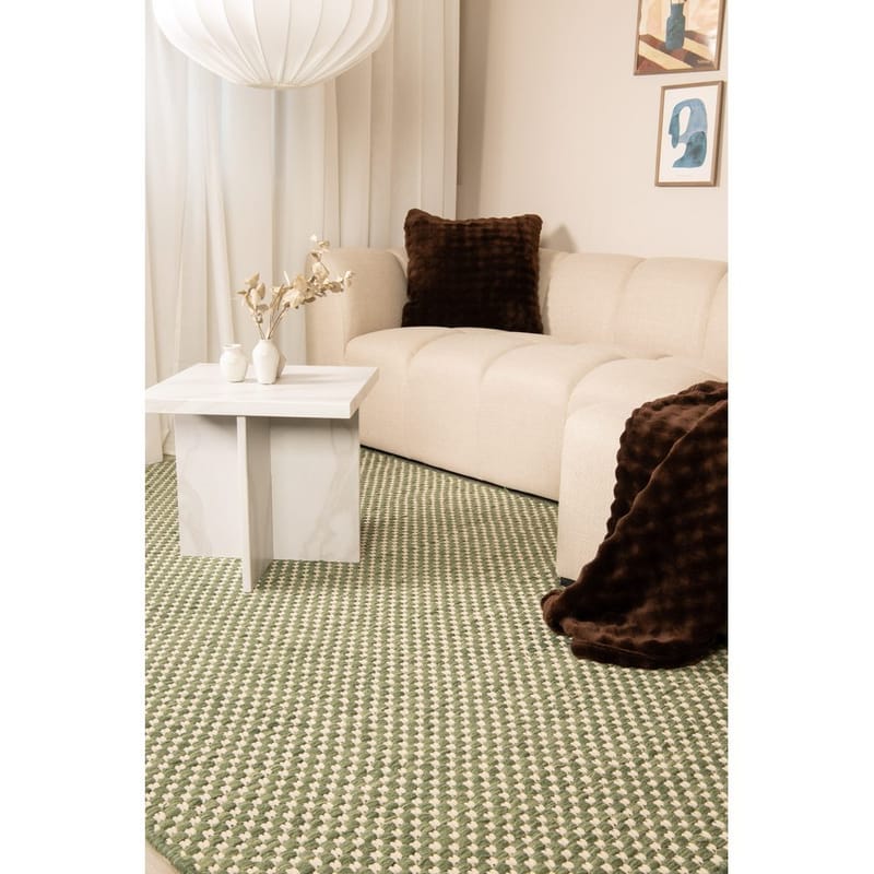 Ullmatta Vasa - 140x200 cm, Smaragdgrön - Textil & mattor - Mattor - Modern matta - Ullmatta
