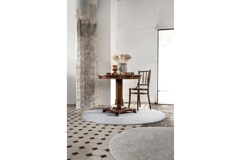 Viita Matta Rund 160 cm Grå - VM Carpets - Textil & mattor - Mattor - Modern matta - Ullmatta