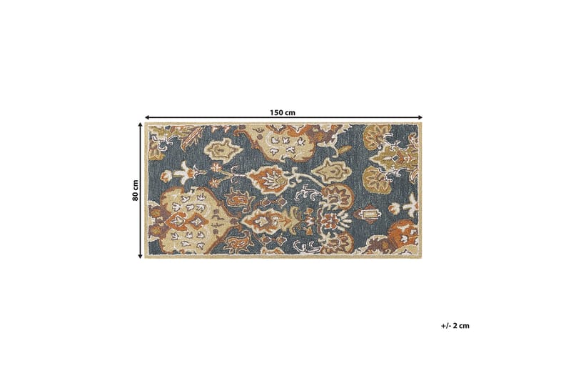 Umurlu Ryamatta 80x150 cm Kvadratisk - Grå - Textil & mattor - Mattor - Modern matta - Ryamatta & luggmatta