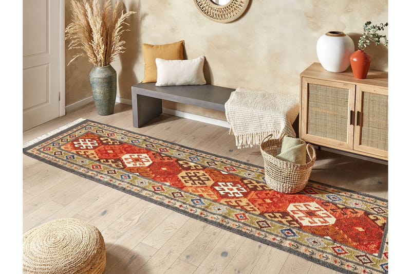 Urtsadzor Ullmatta 80x300 cm - Röd - Textil & mattor - Mattor - Modern matta - Ullmatta