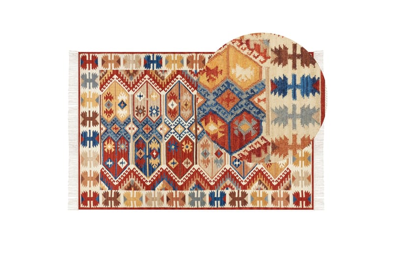 Vanashen Ullmatta 200x300 cm - Röd - Textil & mattor - Mattor - Modern matta - Ullmatta