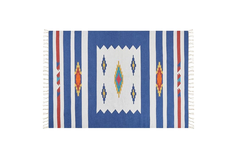 Varser Bomullsmatta 140x200 cm, Blå