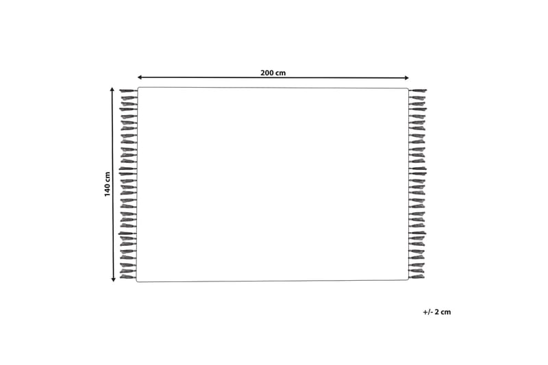 Varser Bomullsmatta 140x200 cm - Blå - Textil & mattor - Mattor - Modern matta - Bomullsmatta