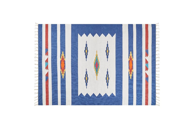 Varser Bomullsmatta 200x300 cm, Blå