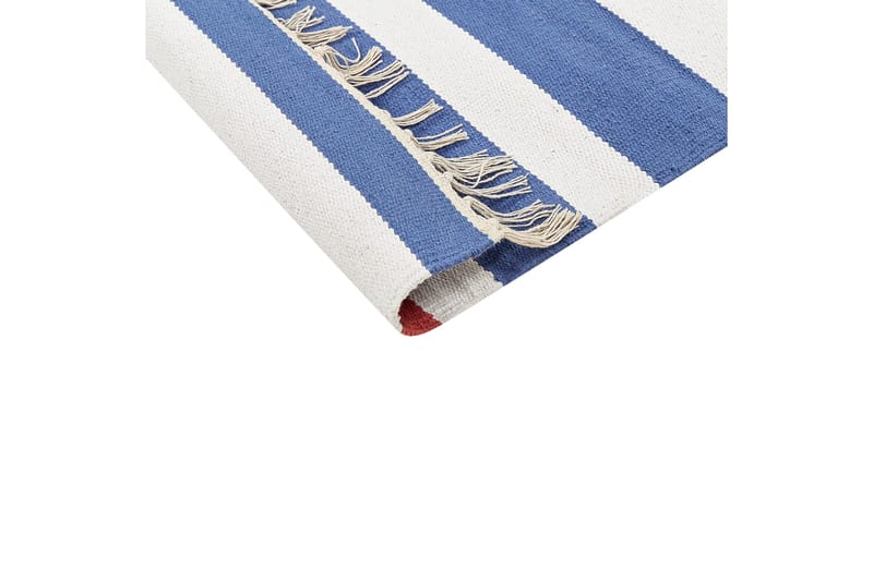 Varser Bomullsmatta 80x300 cm - Blå - Textil & mattor - Mattor - Modern matta - Bomullsmatta