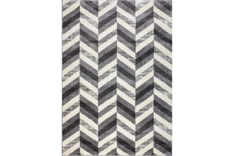 Verona Matta 160x230 cm Ljusgrå/Vit - D-sign - Textil & mattor - Mattor - Modern matta - Ullmatta
