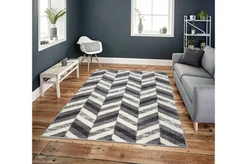 Verona Matta 160x230 cm Ljusgrå/Vit - D-sign - Textil & mattor - Mattor - Modern matta - Ullmatta