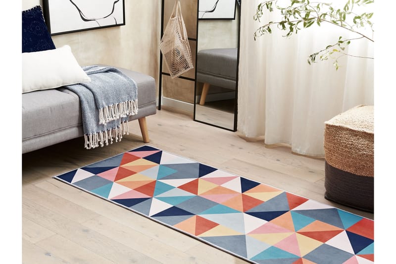 Villukuri Ryamatta 80x200 cm - Röd - Textil & mattor - Mattor - Modern matta - Ryamatta & luggmatta