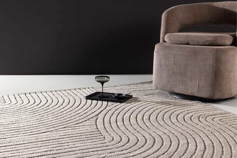 Vince Plastmatta 200x290 cm - Brun - Textil & mattor - Mattor - Modern matta - Viskosmatta & konstsilkesmatta