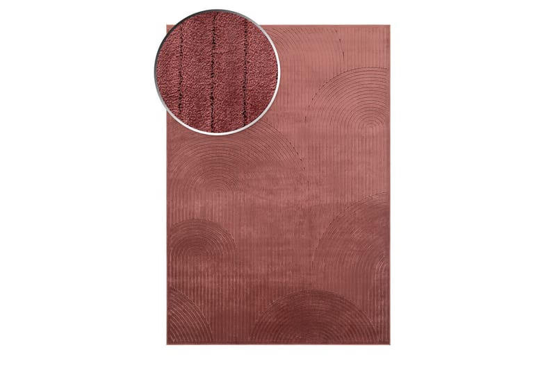 Amore Art Viskosmatta Rektangulär 160x230 cm - Dusty Rose - Viskosmatta & konstsilkesmatta