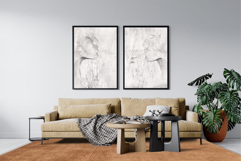 Amore Plain Viskosmatta Rektangulär 160x230 cm - Terracotta - Viskosmatta & konstsilkesmatta