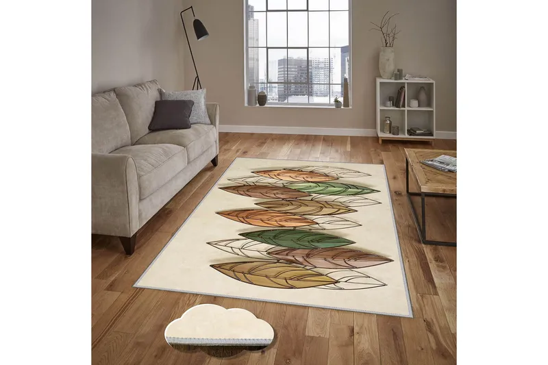 Homefesto Matta 100x200 cm - Multifärgad - Textil & mattor - Mattor - Modern matta - Viskosmatta & konstsilkesmatta