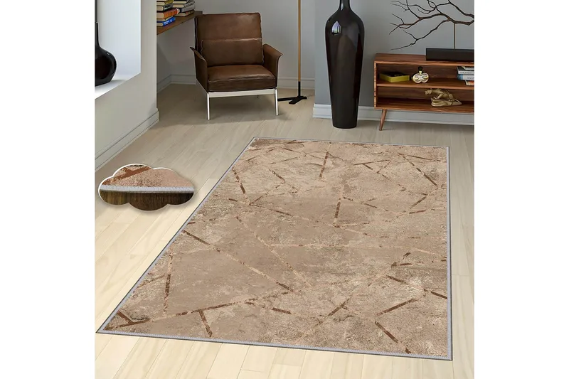Homefesto Matta 100x200 cm - Multifärgad - Textil & mattor - Mattor - Modern matta - Viskosmatta & konstsilkesmatta