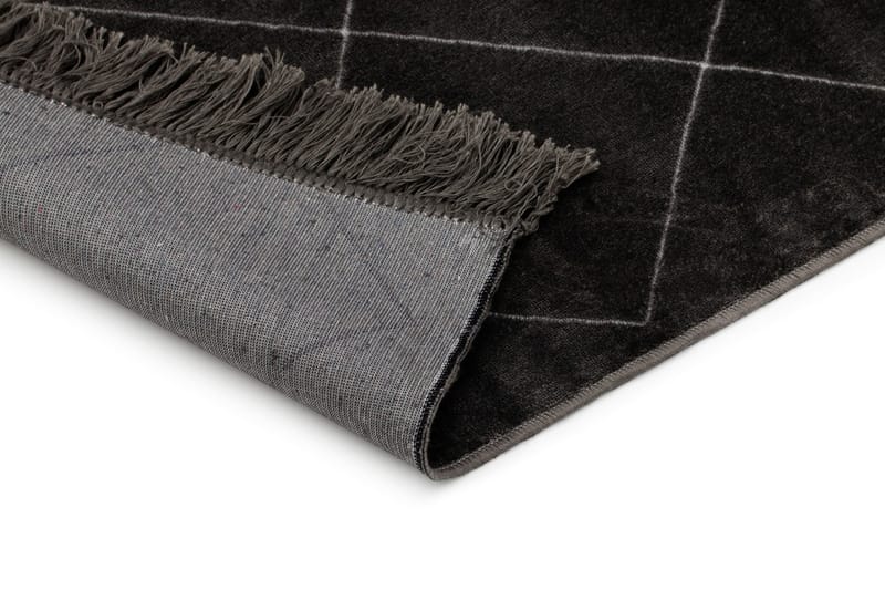 Loreraz Deluxe Matta 200x290 cm - Antracit - Textil & mattor - Mattor - Modern matta - Viskosmatta & konstsilkesmatta