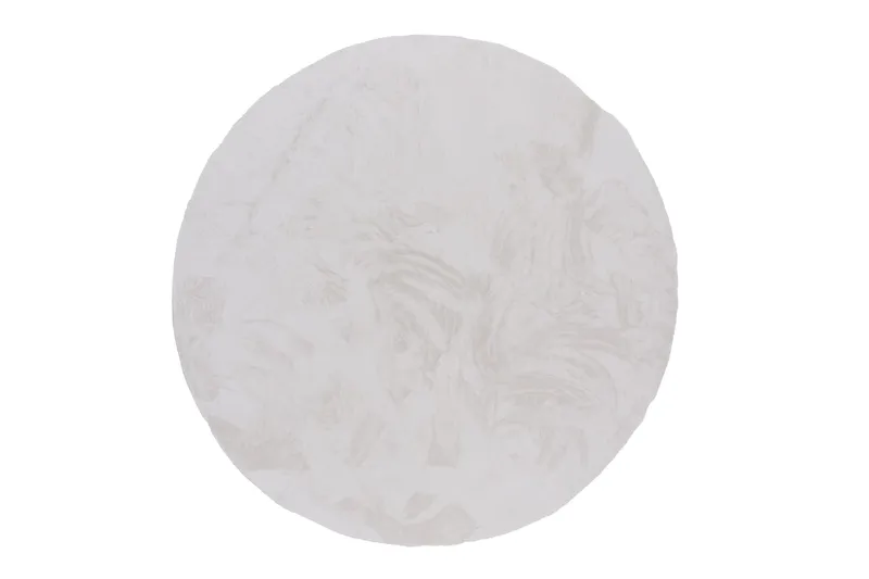 Nina Polyestermatta Rund 200 cm, Vit