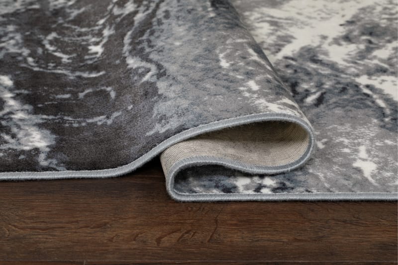 Raadvad Viskosmatta 160x230 cm - Silver - Viskosmatta & konstsilkesmatta - Stora mattor
