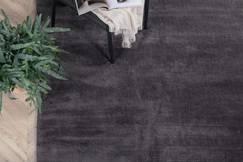 Undra Viskos-look Matta 250x350 - Mörkgrå - Textil & mattor - Mattor - Modern matta - Viskosmatta & konstsilkesmatta