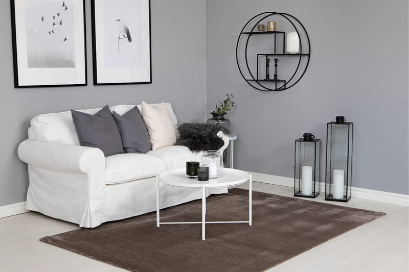 Zebbe Viskosmatta 160x230 cm - Taupe - Textil & mattor - Mattor - Modern matta - Viskosmatta & konstsilkesmatta