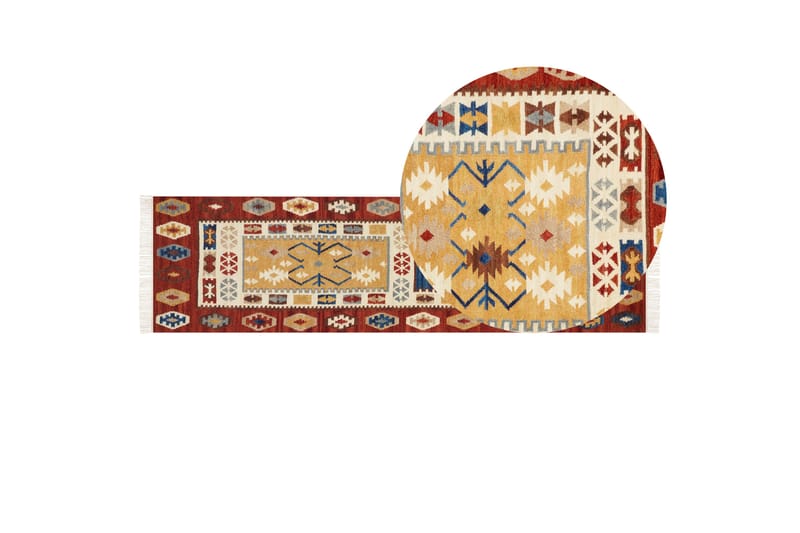 Voskehat Gångmatta 80x300 cm - Röd - Textil & mattor - Mattor - Modern matta - Gångmattor