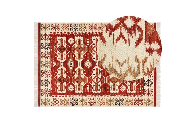 Voskevaz Ullmatta 200x300 cm - Orange - Textil & mattor - Mattor - Modern matta - Ullmatta