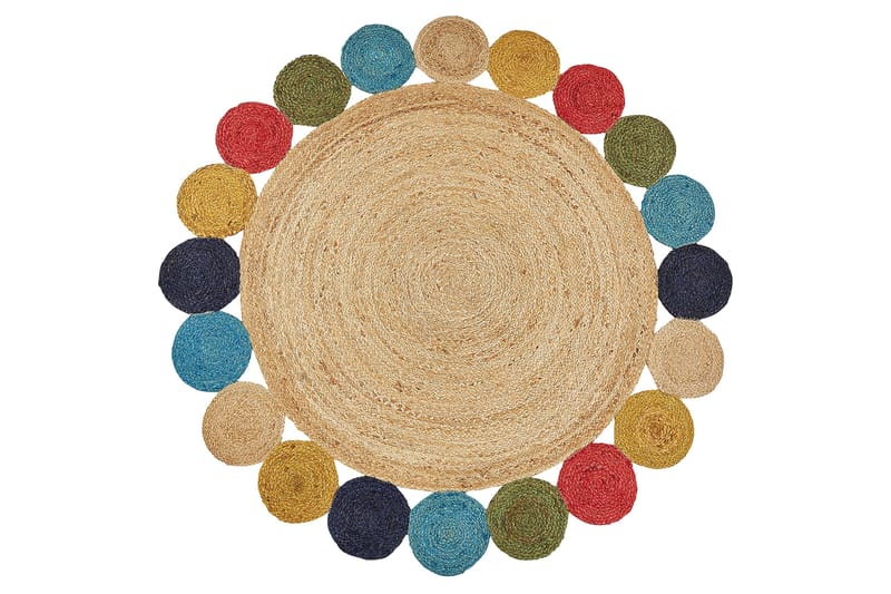 Vostan Jutematta 140 cm Rund - Beige - Textil & mattor - Mattor - Modern matta - Sisalmattor