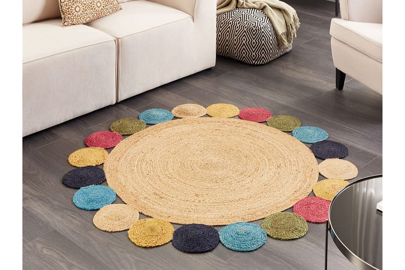 Vostan Jutematta 140 cm Rund - Beige - Textil & mattor - Mattor - Modern matta - Sisalmattor
