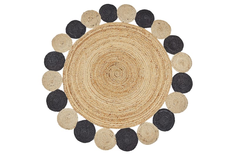 Vostan Jutematta 140 cm Rund, Svart