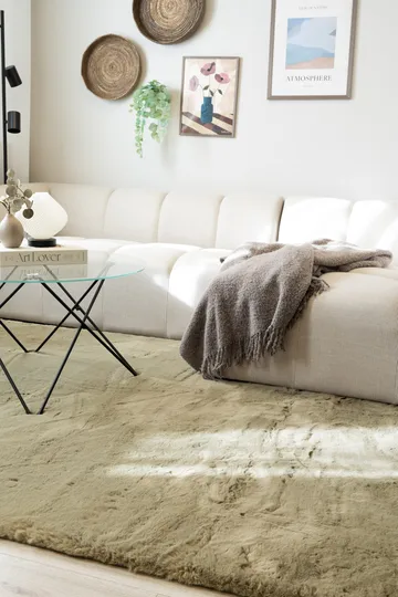 Maskinvävd Matta Heaven Deluxe 160x230 cm - Olivgrön - Textil & mattor - Mattor - Modern matta - Wiltonmattor