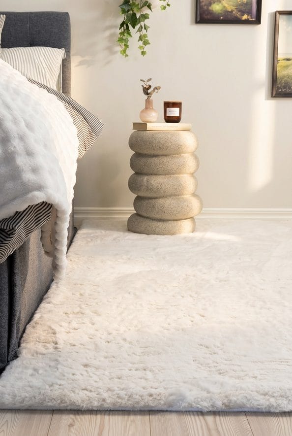 Maskinvävd Matta Heaven Deluxe kvadratisk 200x200 cm - Creme - Textil & mattor - Mattor - Modern matta - Wiltonmattor