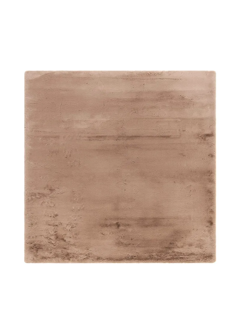 Maskinvävd Matta Heaven Deluxe kvadratisk 200x200 cm, Mörklinne
