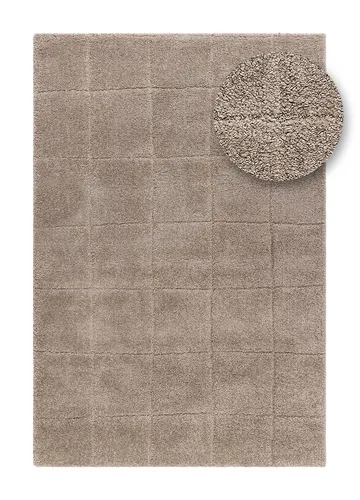 Maskinvävd Matta Montana Square 140x200 cm - greige - Textil & mattor - Mattor - Modern matta - Wiltonmattor