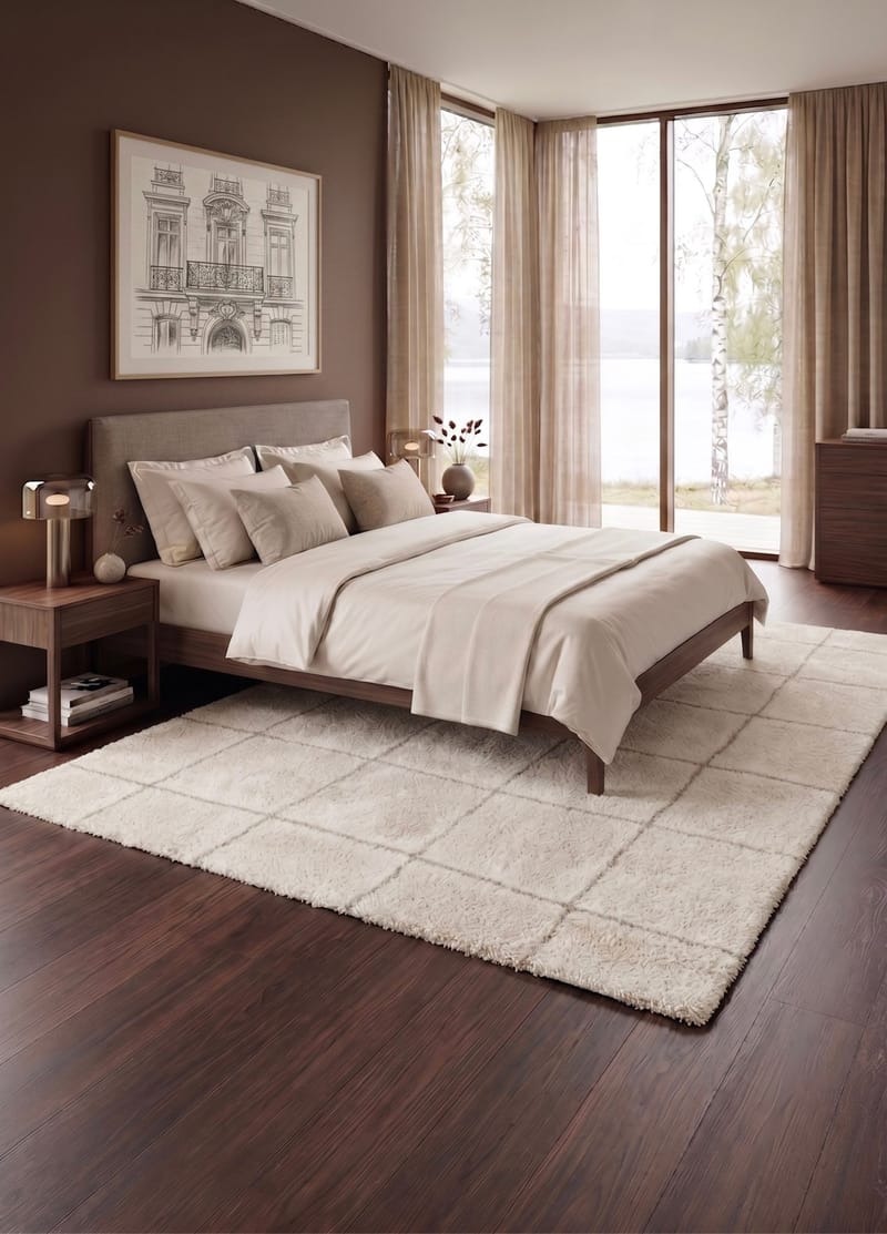 Maskinvävd Matta Montana Square 280x380 cm - Creme - Textil & mattor - Mattor - Modern matta - Wiltonmattor