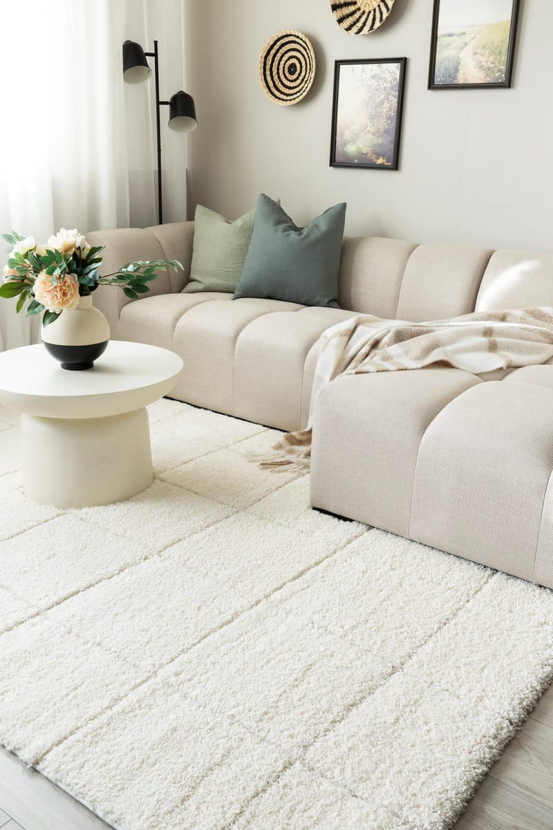 Maskinvävd Matta Montana Square 280x380 cm - Creme - Textil & mattor - Mattor - Modern matta - Wiltonmattor