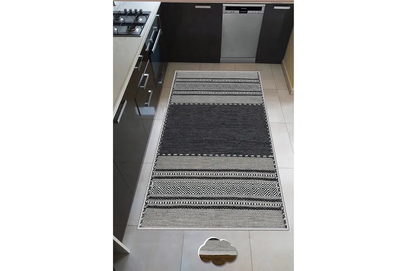 Nobutaka Wiltonmatta 60x100 cm Rektangulär - Grå - Textil & mattor - Mattor - Modern matta - Wiltonmattor