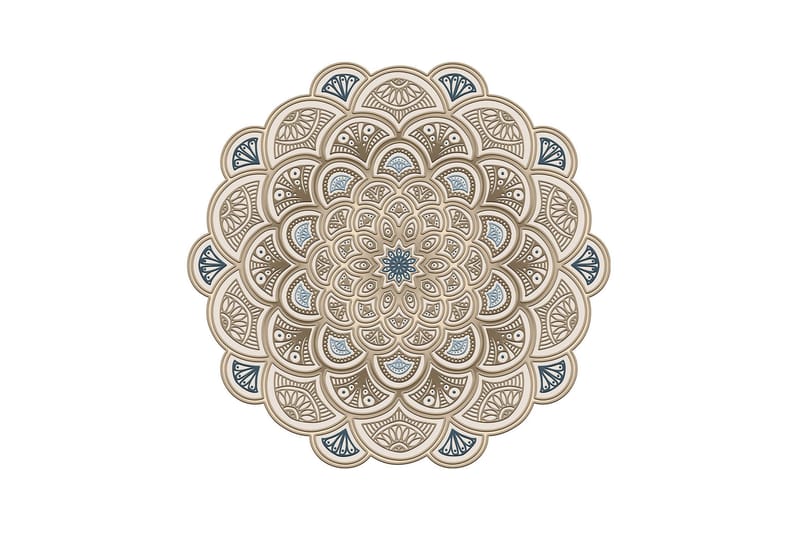 Rafat Gångmatta 100x100 cm Rektangulär - Creme - Textil & mattor - Mattor - Modern matta - Wiltonmattor