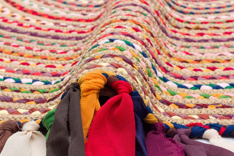 Saroshe Matta 90x90 cm - Flerfärgad - Textil & mattor - Mattor - Modern matta - Wiltonmattor