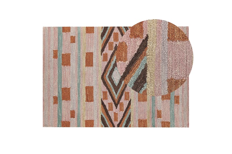 Yomra Ullmatta 140x200 cm - Brun - Textil & mattor - Mattor - Modern matta - Ullmatta