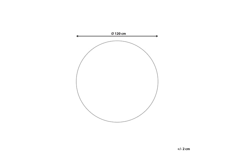 Yozgat Ryamatta 120 cm Rund - Beige - Textil & mattor - Mattor - Modern matta - Ryamatta & luggmatta