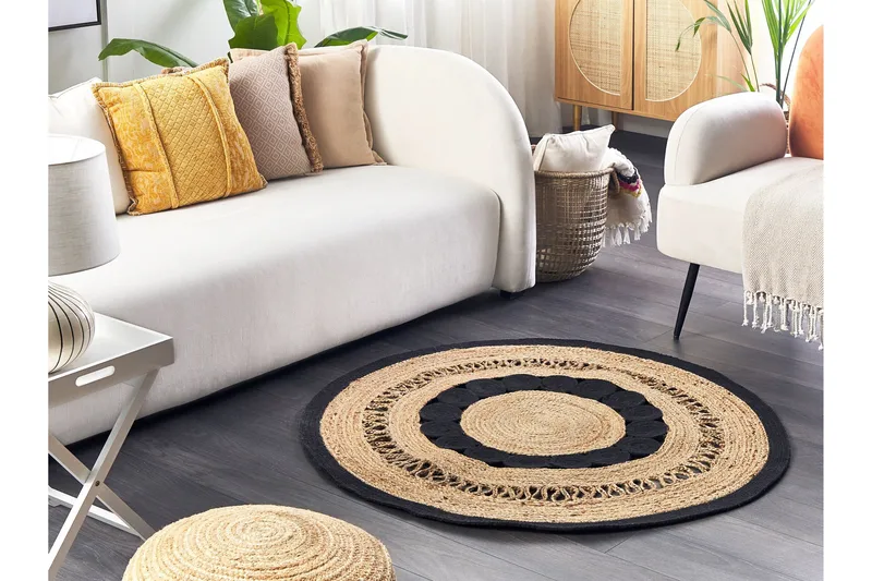 Yozgat Ryamatta 120 cm Rund - Beige - Textil & mattor - Mattor - Modern matta - Sisalmattor