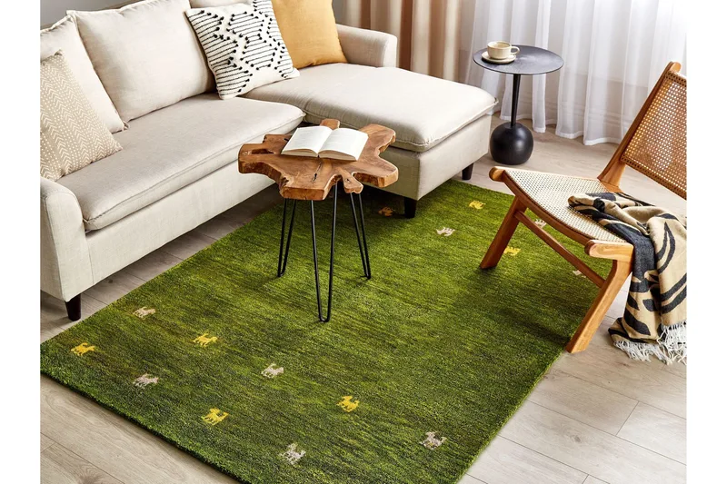 Yulafi Ryamatta 140x200 cm - Grön - Textil & mattor - Mattor - Modern matta - Ryamatta & luggmatta