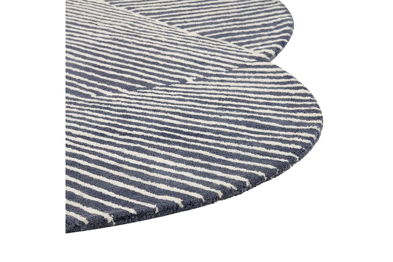 Zabol Ullmatta 140x200 cm Oval - Svart/Vit - Textil & mattor - Mattor - Modern matta - Ullmatta